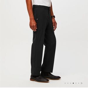 EUC MEN’S XL SHORT FIGSPRO BLACK STRAIGHT LEG TROUSERS